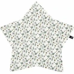 Alvi ® Cojín Estrella Petit Fleurs Verde/blanco