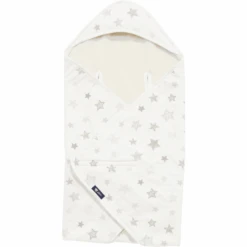 Alvi Manta Plegable Estrellas Gris Plateado 80 X 80 Cm