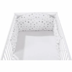 Alvi Protector Acolchado, Estrellas Gris Plateado