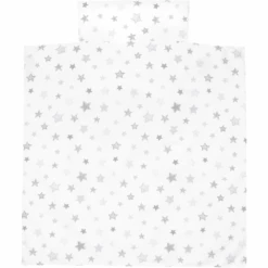 Alvi Ropa De Cama 80 X 80 Cm, Estrellas Gris Plata Exclusivo