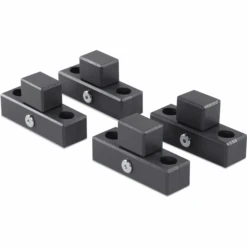 Babybay ® Mordazas De Conexión Para Corralito Apto Para El Modelo Original , Midi, Maxi Y Boxspring Lacado En Gris Pizarra