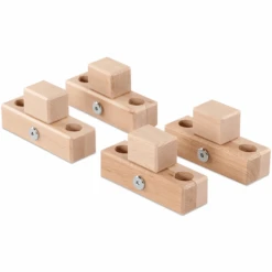 Babybay ® Mordazas De Conexión Para Corralito Apto Para El Modelo Original , Midi, Maxi Y Boxspring Lacado Natural