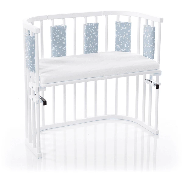 Babybay ® Nestchen Ultra Fresh Piqué Adecuado Para El Modelo Original , Azure Stars White - Imagen 2