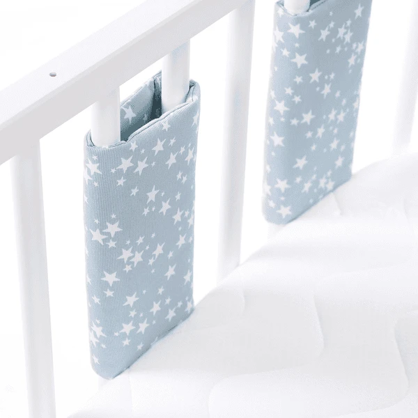 Babybay ® Nestchen Ultra Fresh Piqué Adecuado Para El Modelo Original , Azure Stars White - Imagen 4