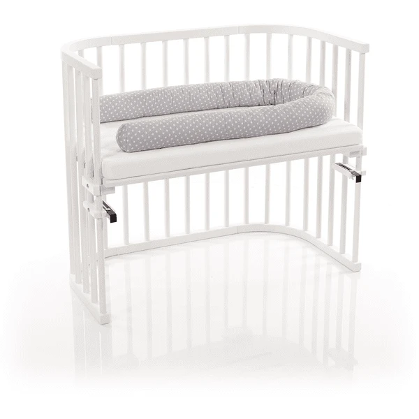 Babybay Protector Para Cuna Light Grey Stars White 180 Cm - Imagen 2