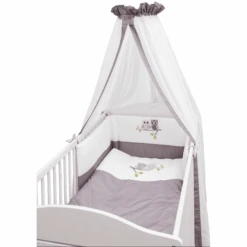 Be Be 's Collection Juego De Cama De 3 Piezas, Búhos Rosados