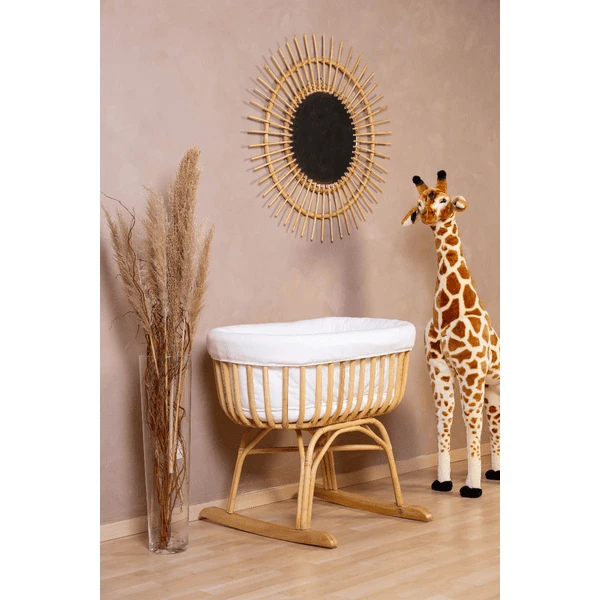 Childhome CHILD HOME Cuna De Ratán Con Funda De Jersey, Colchón Y Nido - Imagen 5