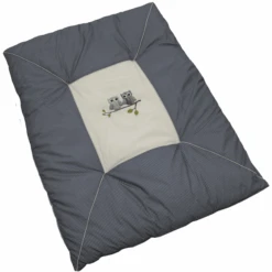 Colección Be Be 's Lechuzas De Manta Rastrera Azul 100 X 135 Cm