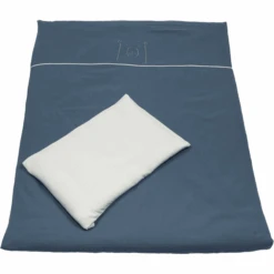 Colección Be Be 's Ropa De Cama De Muselina Azul Oscuro 100 X 135 Cm