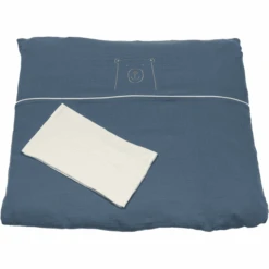 Colección Be Be 's Ropa De Cama De Muselina Azul Oscuro 80 X 80 Cm