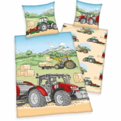 HERDING Ropa De Cama De Franela Tractor 135 X 200 Cm