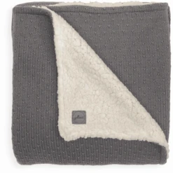 Jollein Manta De Punto Teddy Bliss Gris Tormenta 100 X 150 Cm