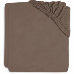 Jollein Sábana Bajera Jersey De Cuna 40/50x80/90cm Pack De 2 Castaño
