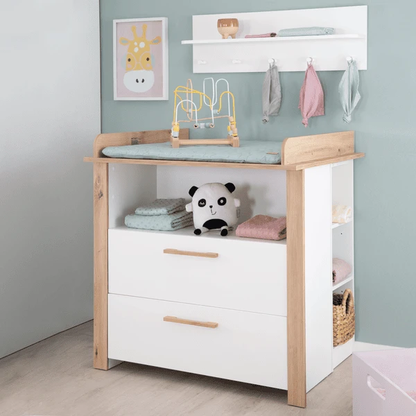 Kindsgard Cómoda Cambiador Hemme Blanco/roble - Imagen 5