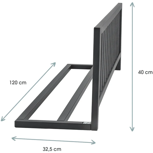 Kindsgard Protector De Cama Frakant Gris 120 Cm - Imagen 2