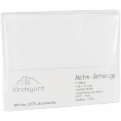 Kindsgard Sábana Bajera Para Cuna Tistap 40 X 50 Cm Blanco 2 Unidades