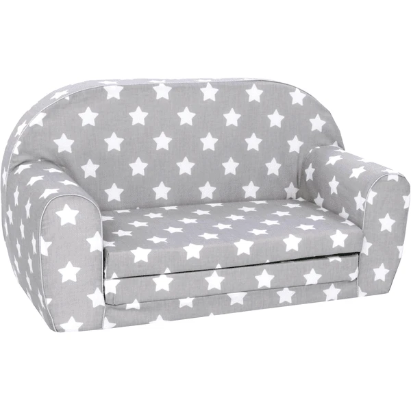 Knorr® Toys Sofa Infantil Stars, Gris/blanco