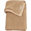 Meyco Manta De Bebé De Punto En Espiga Cálida Sand Velvet 75 X 100