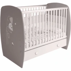 Polini Kids Cuna French 710 Amis Gris-blanco