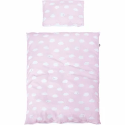 Roba Ropa De Cama 2 Piezas Nube Pequeña Rosa 100 X 135 Cm