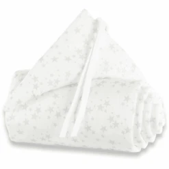 TOBI BABYBAY Protector De Cuna Original Estrellas/gris Perla