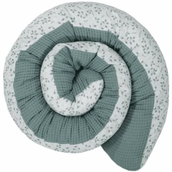 ULLENBOOM Cama De Bebé Snake Waffle Floral Verde 200cm