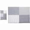 Ullenboom Conjunto De Ropa De Cama Para Niños Estrellas Gris 135 X 100 Cm + 40 X 60 Cm