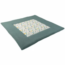 Ullenboom Manta De Arrastre Waffle Pique Motif Sage Green Rainforest 120x120 Cm