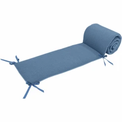 Ullenboom Patchwork -Nido Para Cuna 140x70 Cm Azul (210 Cm De Superficie De Cabeza)