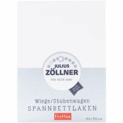 ZÖLLNER Sábana Ajustable De Rizo Para Minicuna Color Blanco